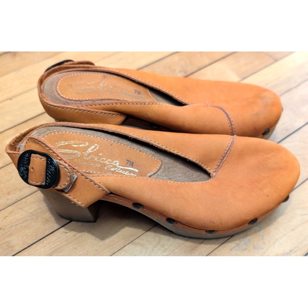 Sbicca Vintage Collection Suede Clogs  Size 7 Boho Festival